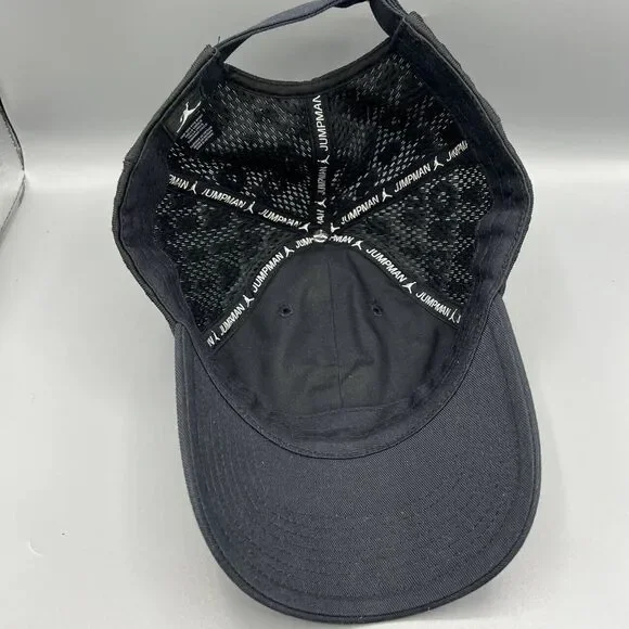 Air Jordan Hat Men Black Embroidered Jumpman‎ Strap Back Cap
